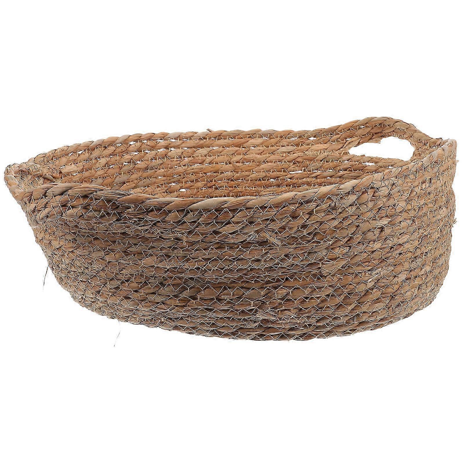 Straw Woven Cat Sleeping Bed compatible with Pets Comcompatible withtable Breathable Nest