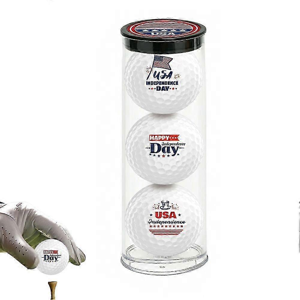 American Flag Golf Balls 3pcs