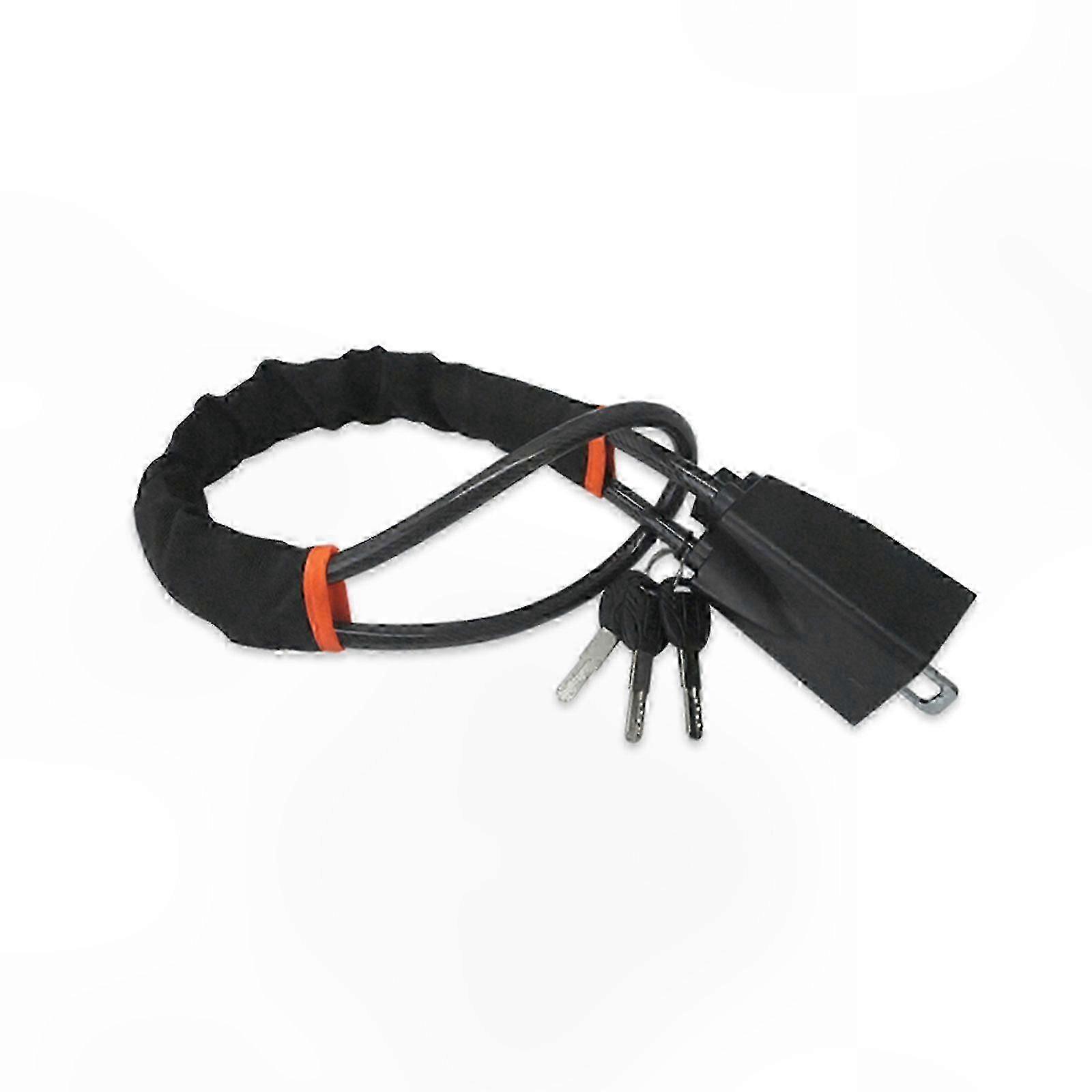 PVC-Protected 70cm Braided Wheel Lock