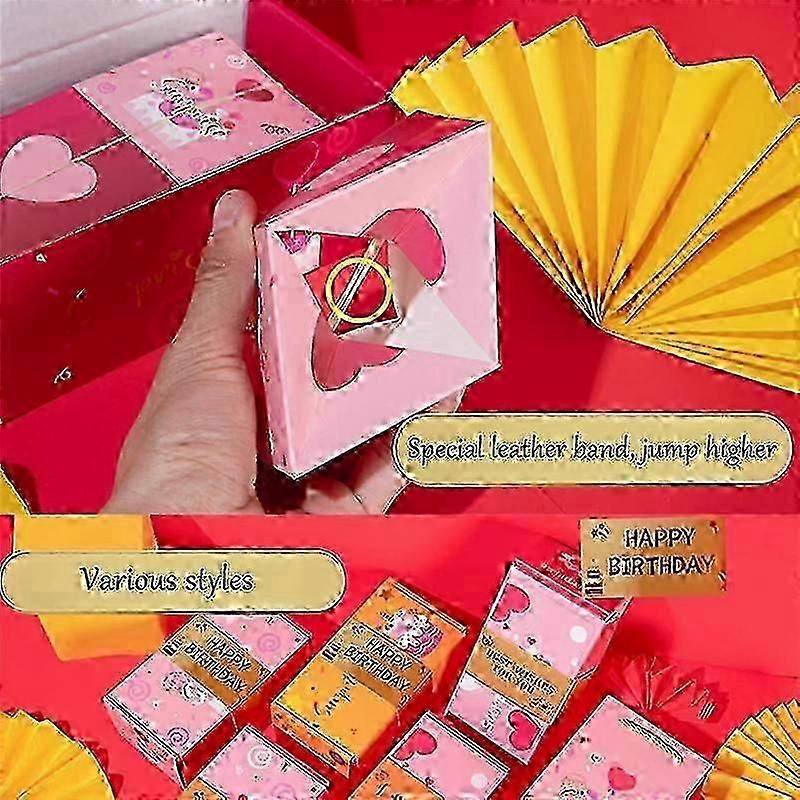Prank gift box compatible with exploding money birthday surprise KF