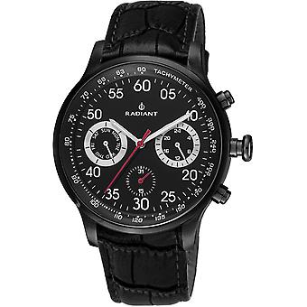 Strålande tracking kvarts analog man klocka med RA444606 cowskin armband