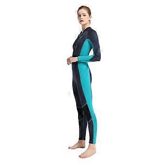 Dames wetsuit van 2 mm neopreen, geschikt voor snorkelen, zwemmen, surfen en watersporten.