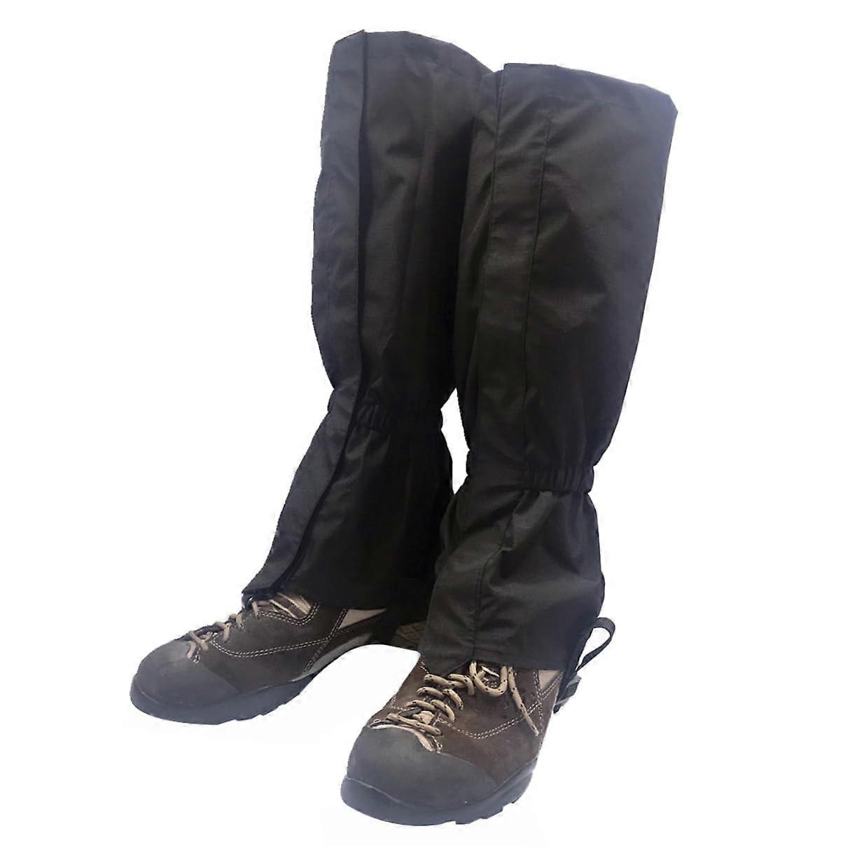 Guêtres de randonnée imperméables pour bottes, avec ajustement sûr et réglable, résistantes à la boue et à la neige.