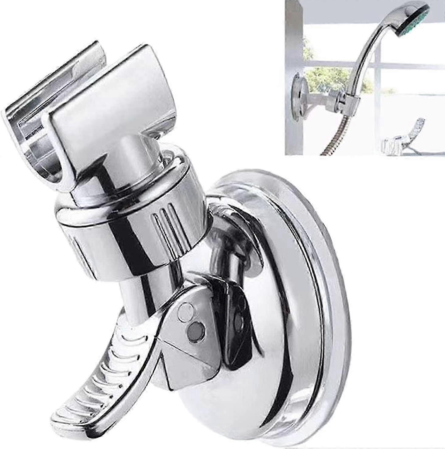No-Drill Adjustable Shower Head Mount