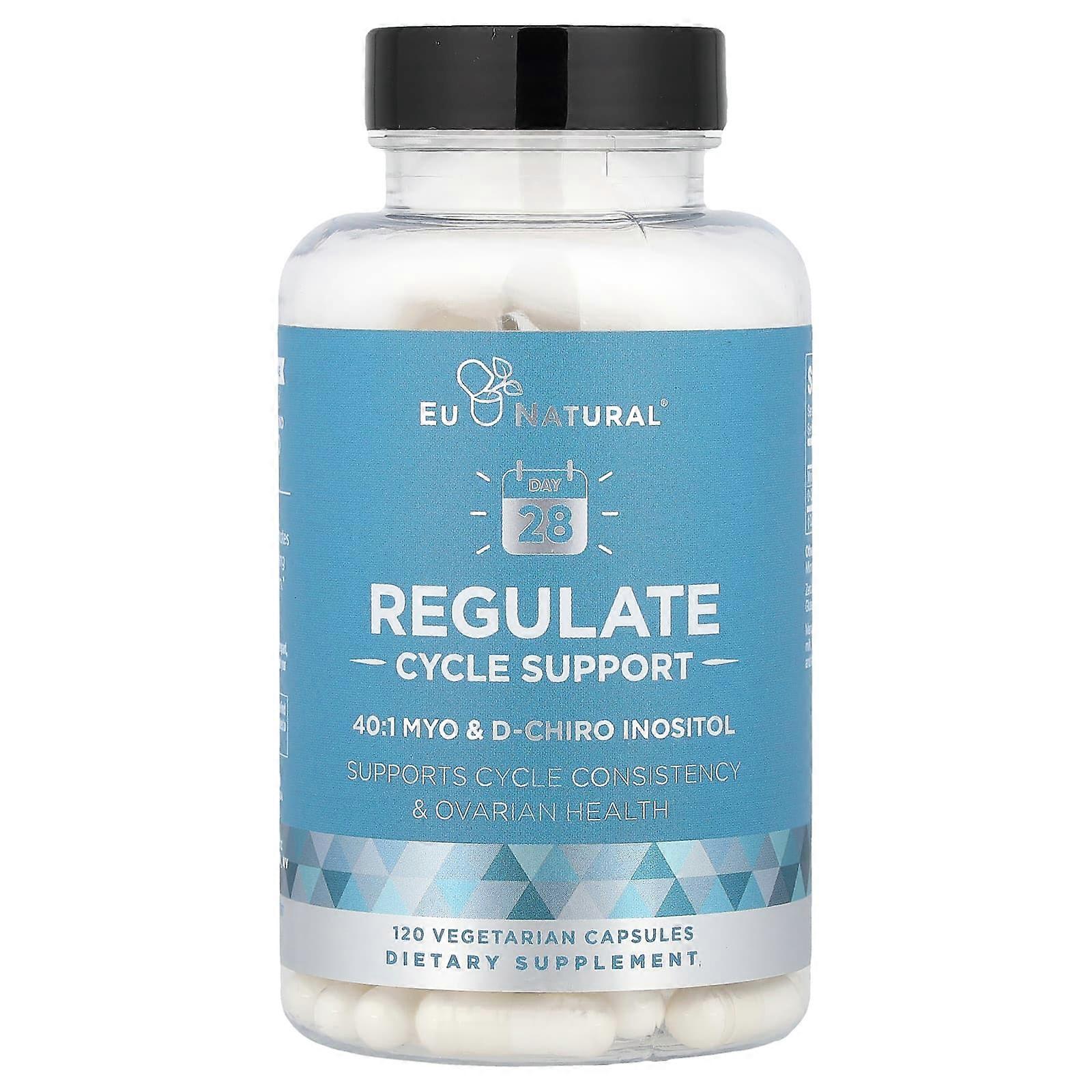 Eu Natural, Regulate, Cycle Support, 120 Vegetarian Capsules