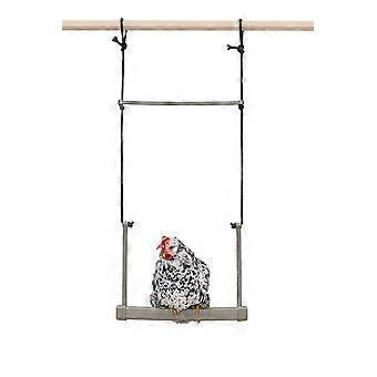 Kippenschommel van gerecycled kunststof, 40 x 5 x 30 cm, met 2 meter touw