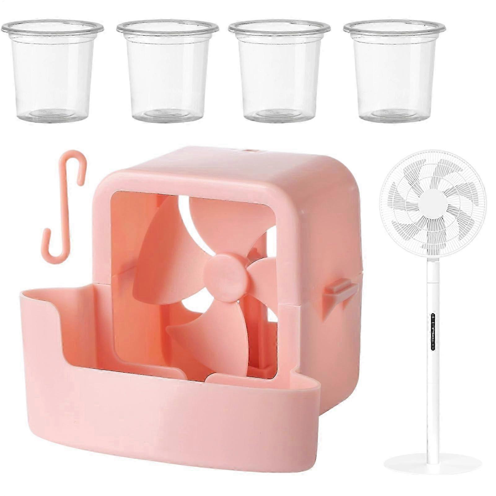 Ice Container Fan Clip Double Sealed Portable