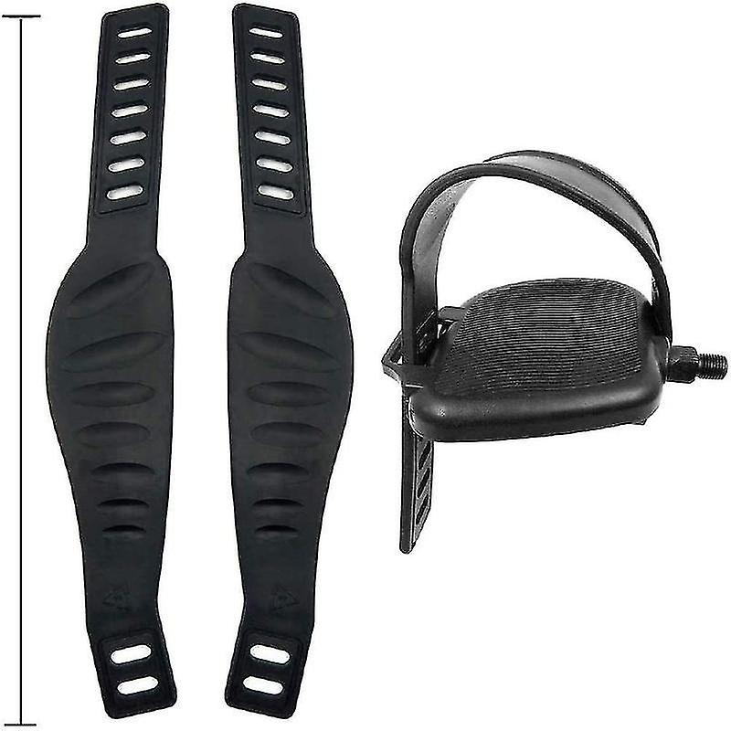 A Pair Of Exercise Bike Pedal Belts - High Quality And Widened Belts For Spinning Exercise Bike Bik