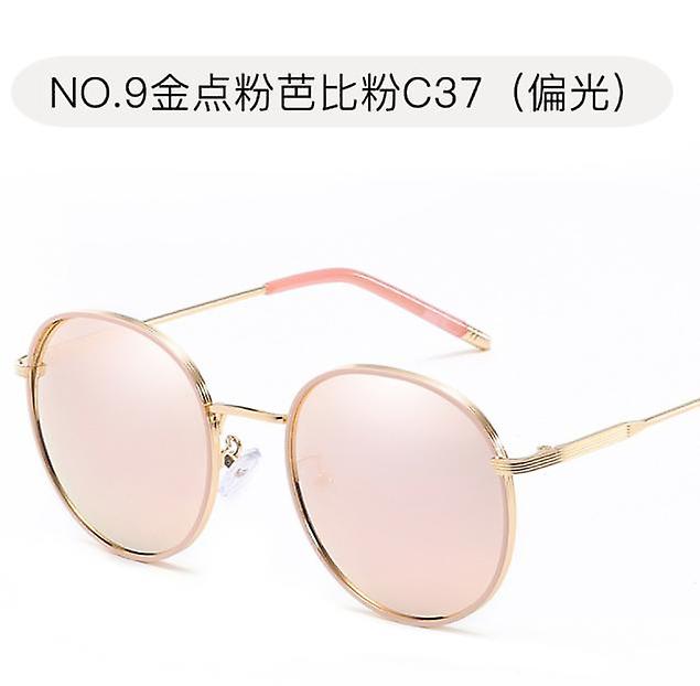 Uusi Outlet miesten ja naisten retro pyöreärunkoiset aurinkolasit Metalli polarisoidut aurinkolasit Anti-uv-lasit