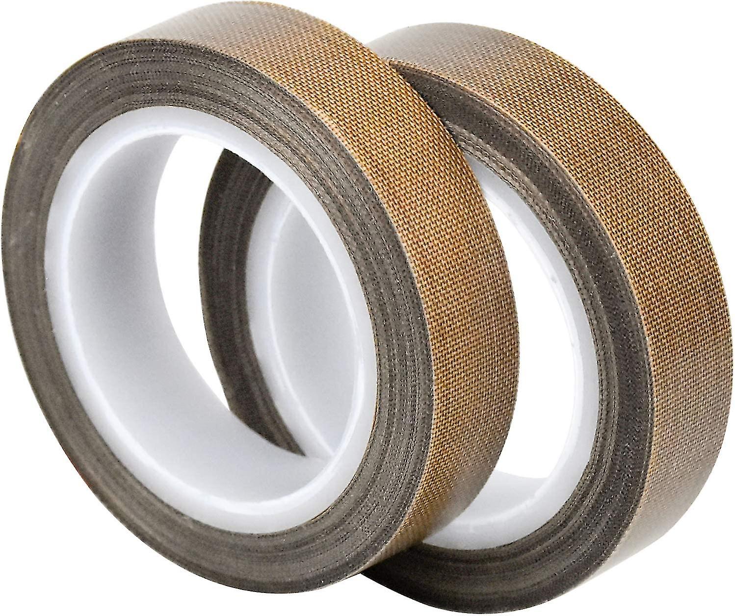 2 Roll Ptfe Duct Tape, Teflon Tape, High Temperature Tape, -100 - +260 Ptfe