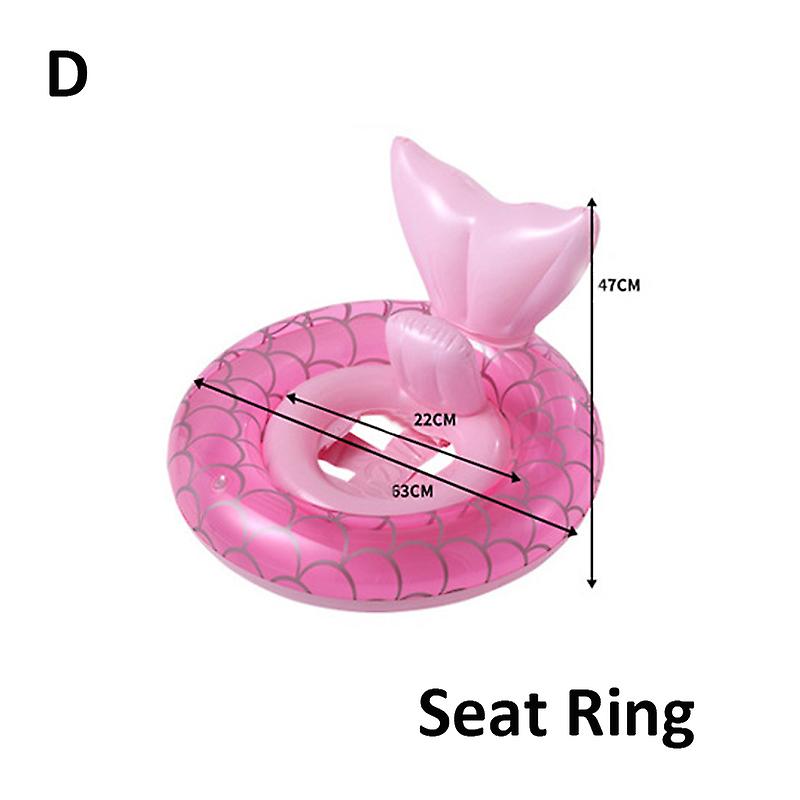 Mermaid Swim Ring Baby Inflatable Swimming Circle Pool Children Swim Toys