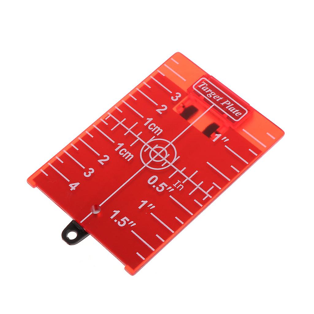 Bubble Level Magnetic Target Plate for Rotary for Cross Line Level Distance Red