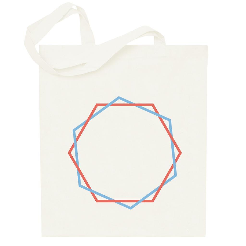 Geometric Shape Interlocked Hexagons Totebag