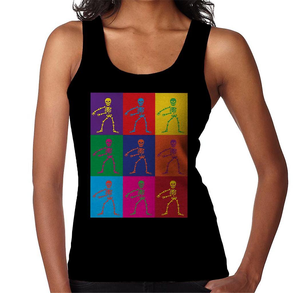 Flossing Pop Art Skeleton Women's Vest