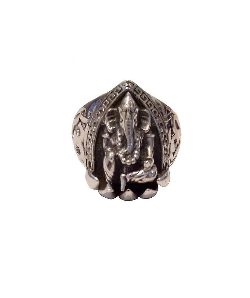 Premium Sterling Silver Ganesha Ring 59340