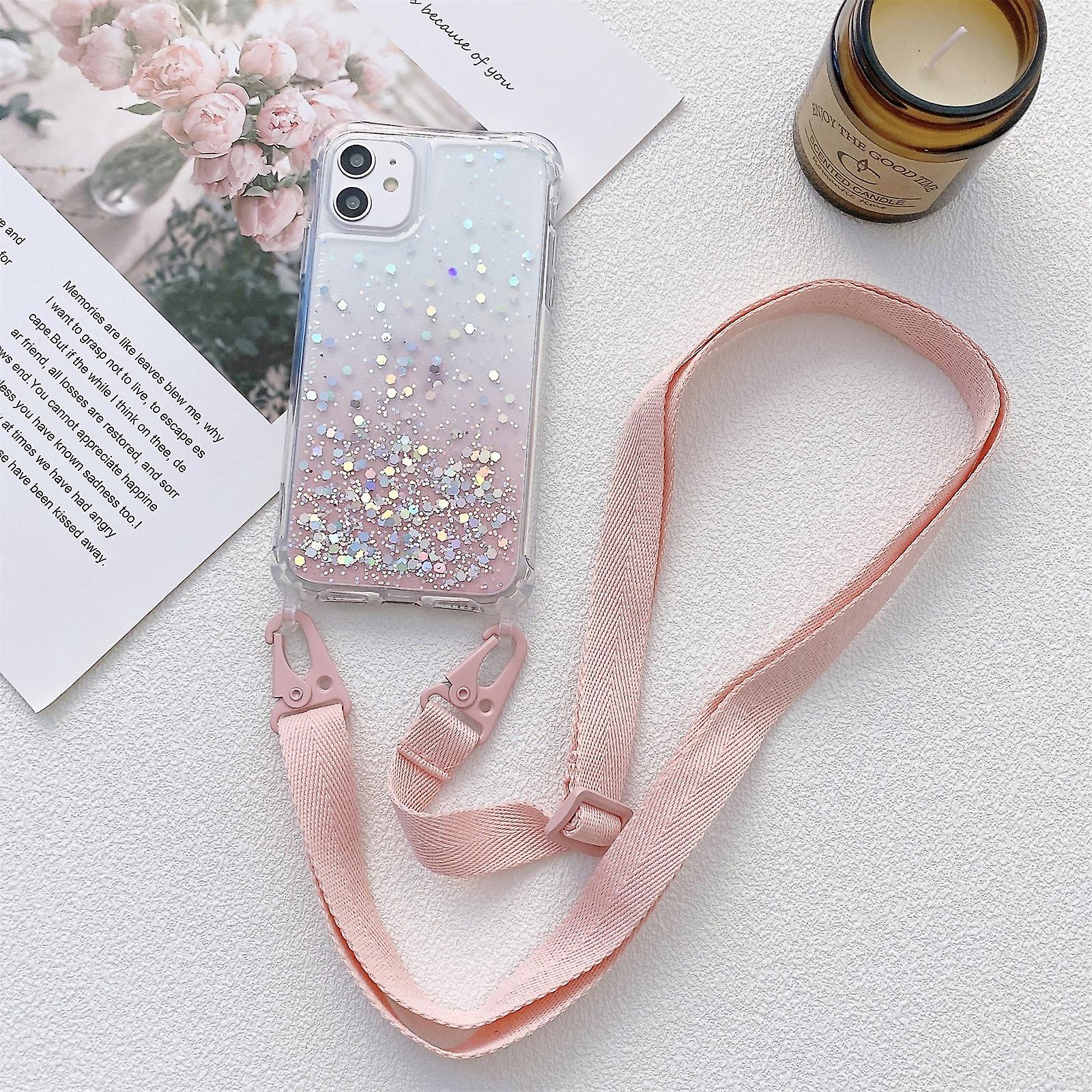 Glitter Powder Epoxy TPU Acrylic Case For iPhone 13 Pro
