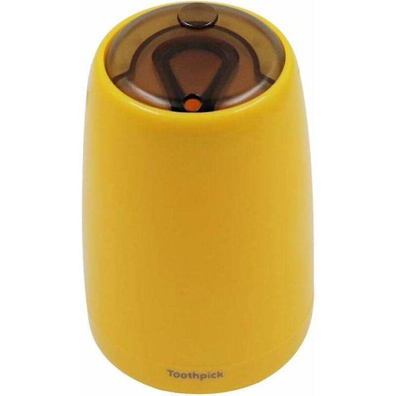 Retractable toothpick holder (yellow)