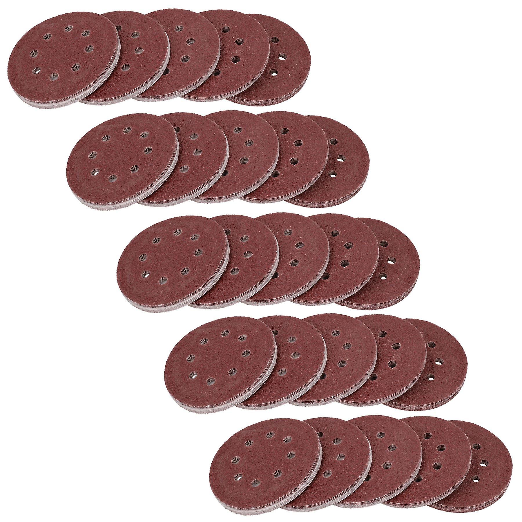 125mm Mixed Grit Hook And Loop Sanding Abrasive Discs Mixed Grit 250 Pack