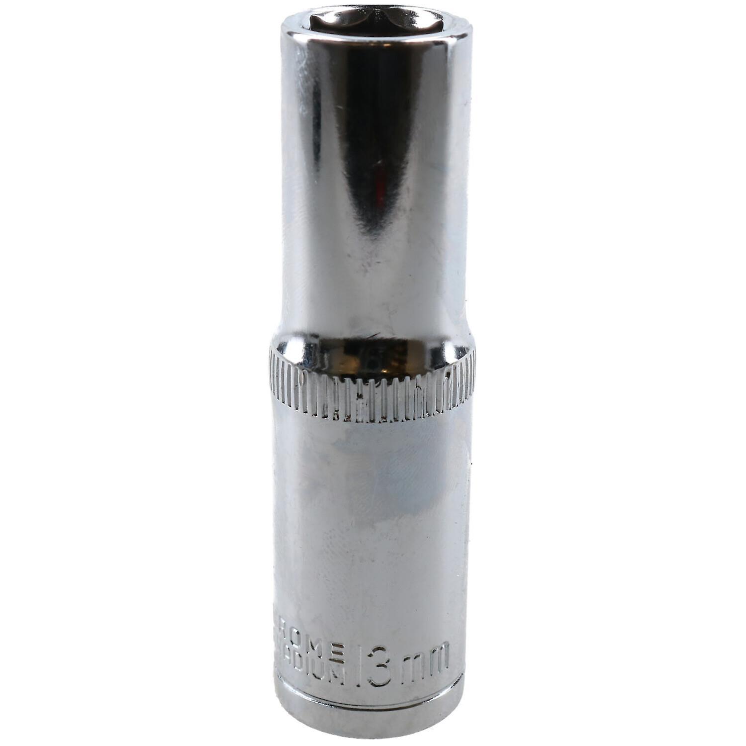 13mm Double Deep 78mm Socket 1/2" Drive Metric 6 Point Chrome Vanadium Steel