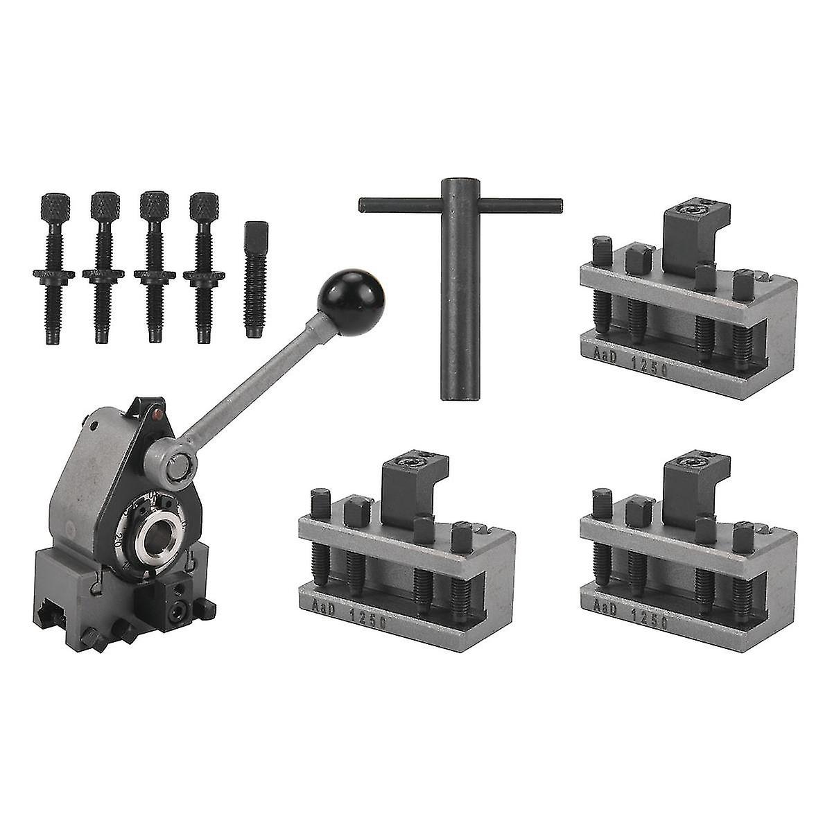 Dreiebenk Quick Change Tool Post Set Wm210v&wm180v&0618 12x12mm Tool Rest For Swing Over Bed 120-220mm