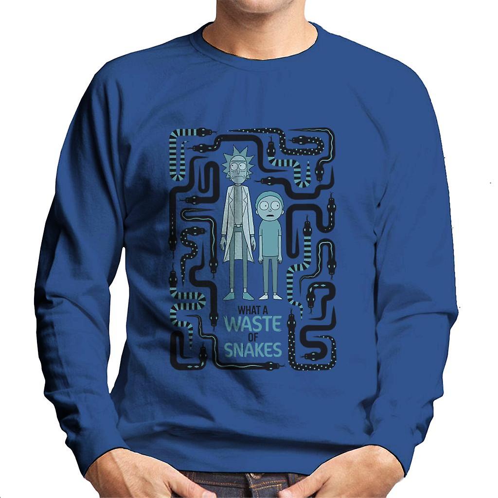 Rick and Morty A Waste Of Snakes Men's Sweatshirt