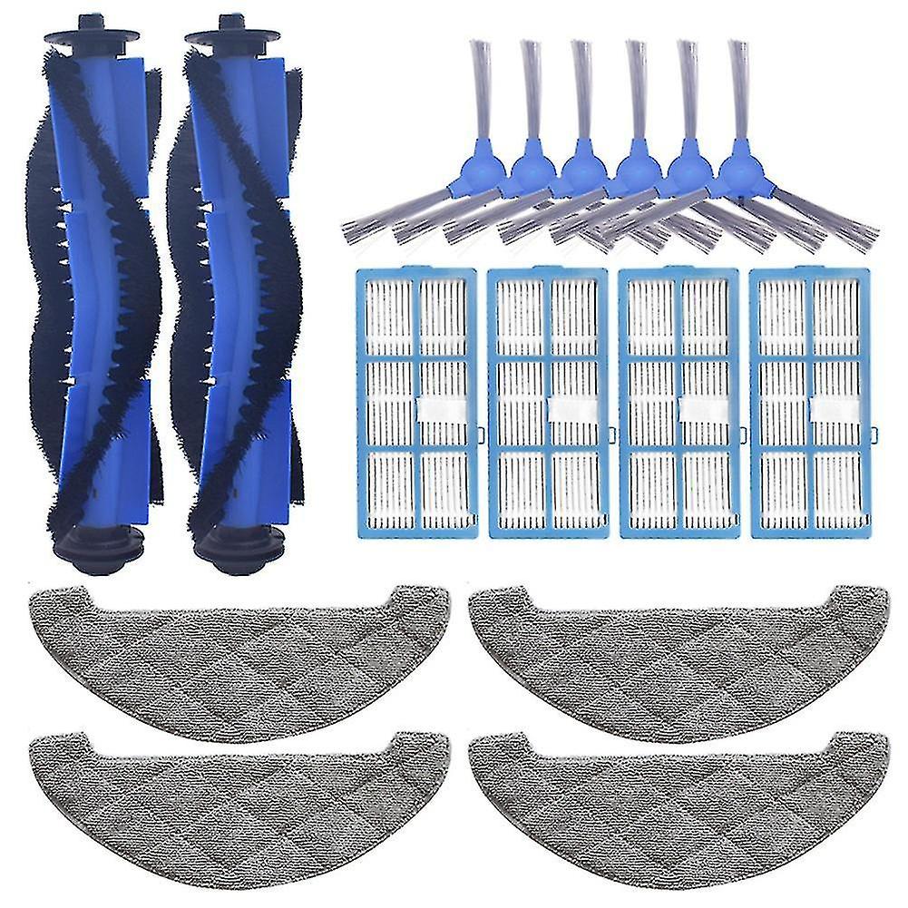 16pcs Compatible With Proscenic 850t Mop Cloth Hepa Filter Rags Main Brush Roll