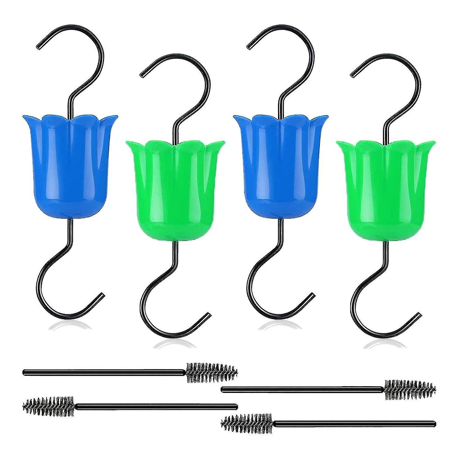 Large Ant Moat Guard For Hummingbird Feeders Accessory Hooks , 8 Pack Flower Hummingbird Oriole Nec