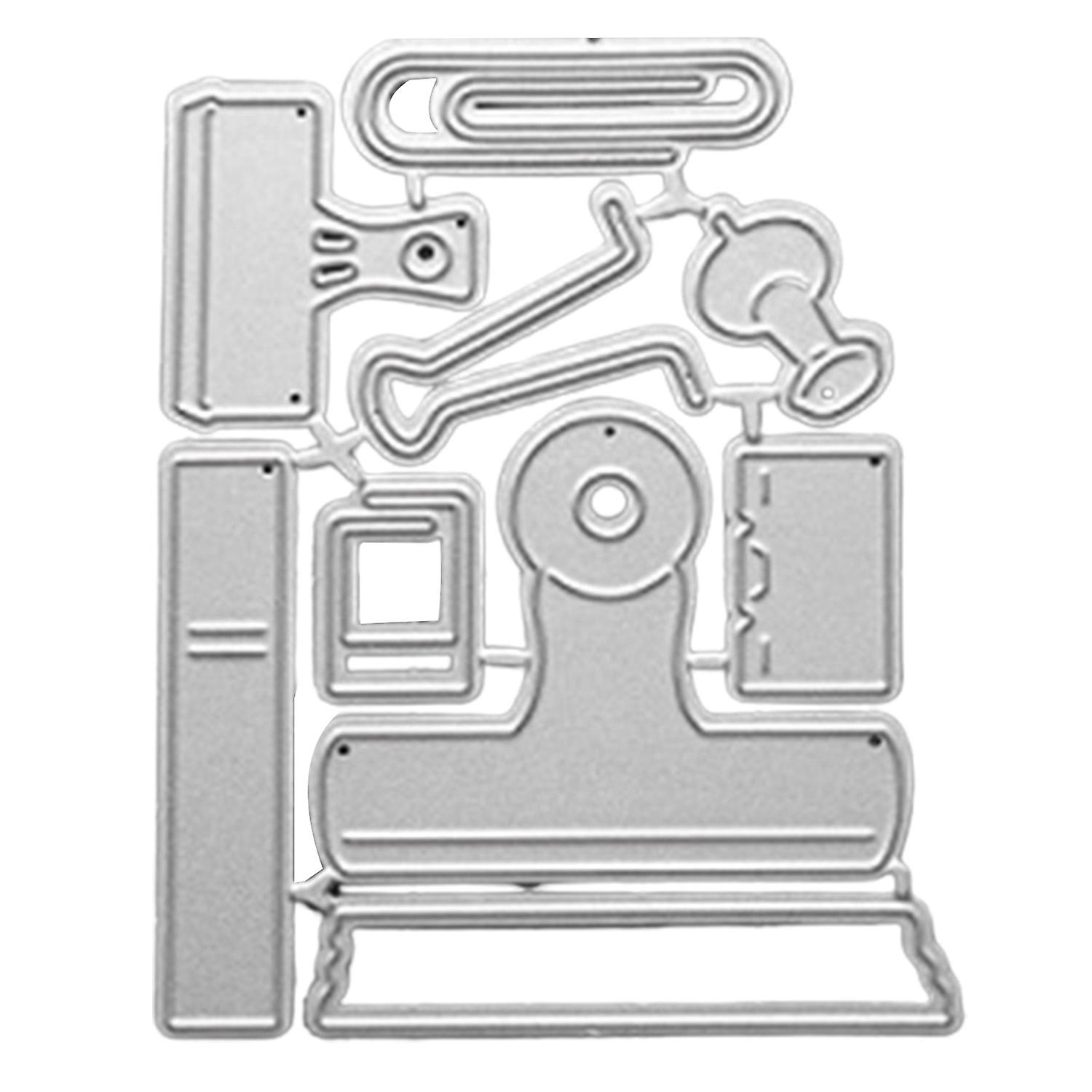 3 x Cutting Die Paper Clip Pattern Easy to Use Carbon Steel Handmade Embossing Mold for Paper Cards