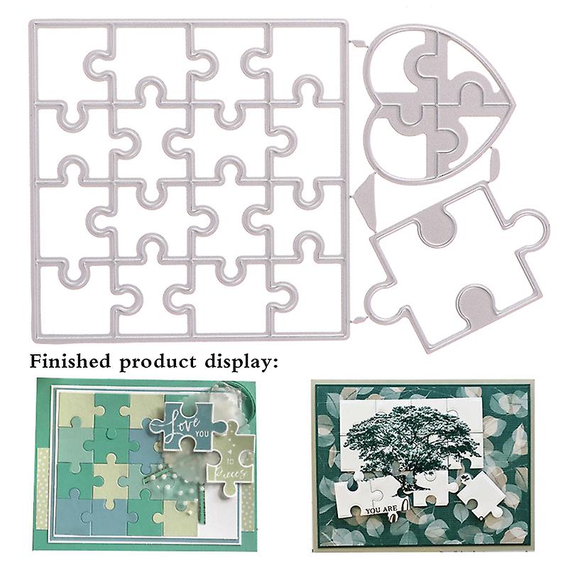 Heart Puzzle Cutting Dies Mold Handmade Embossing Tool Diy Album Paper Card