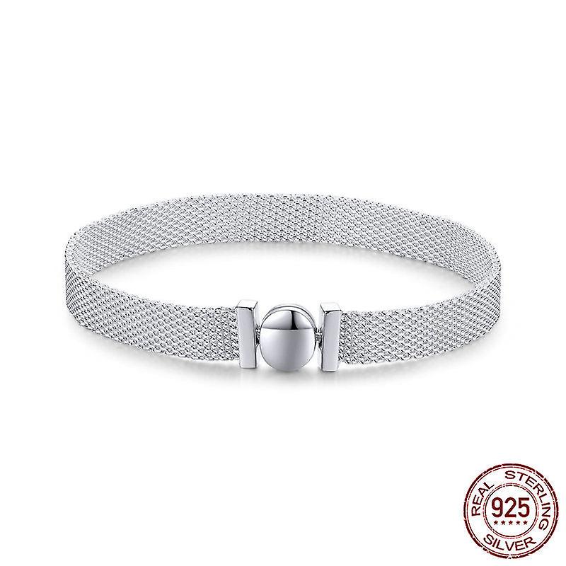 Gewebtes Basic Silberarmband