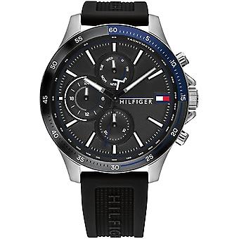 Bank Men's Analog Quartz Watch with Silicone Bracelet 1791724