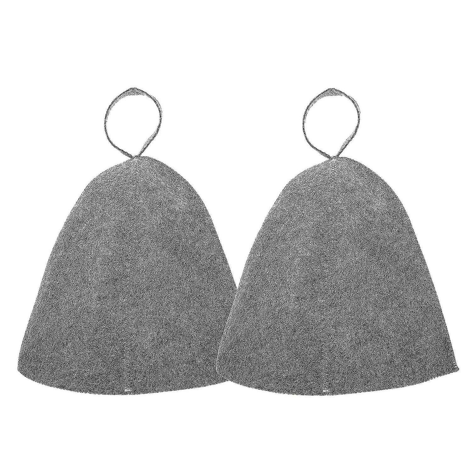 2pcs Waterproof Bath Hat Bath House Hat Russian Sauna Hat
