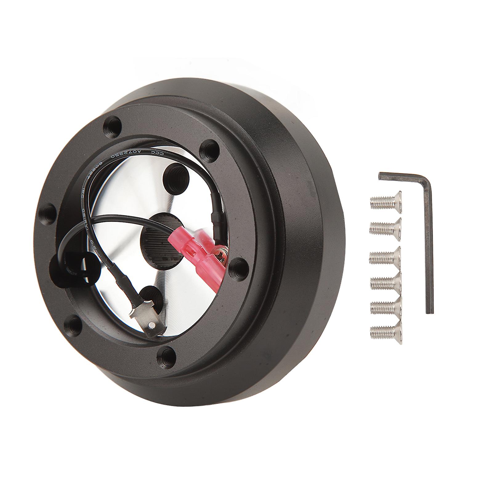 Hole Steering Wheel Adapter,6 Hole Steering Wheel Steering Wheel Short Hub Connector Steering Wheel Hub Adapter Elevated Design