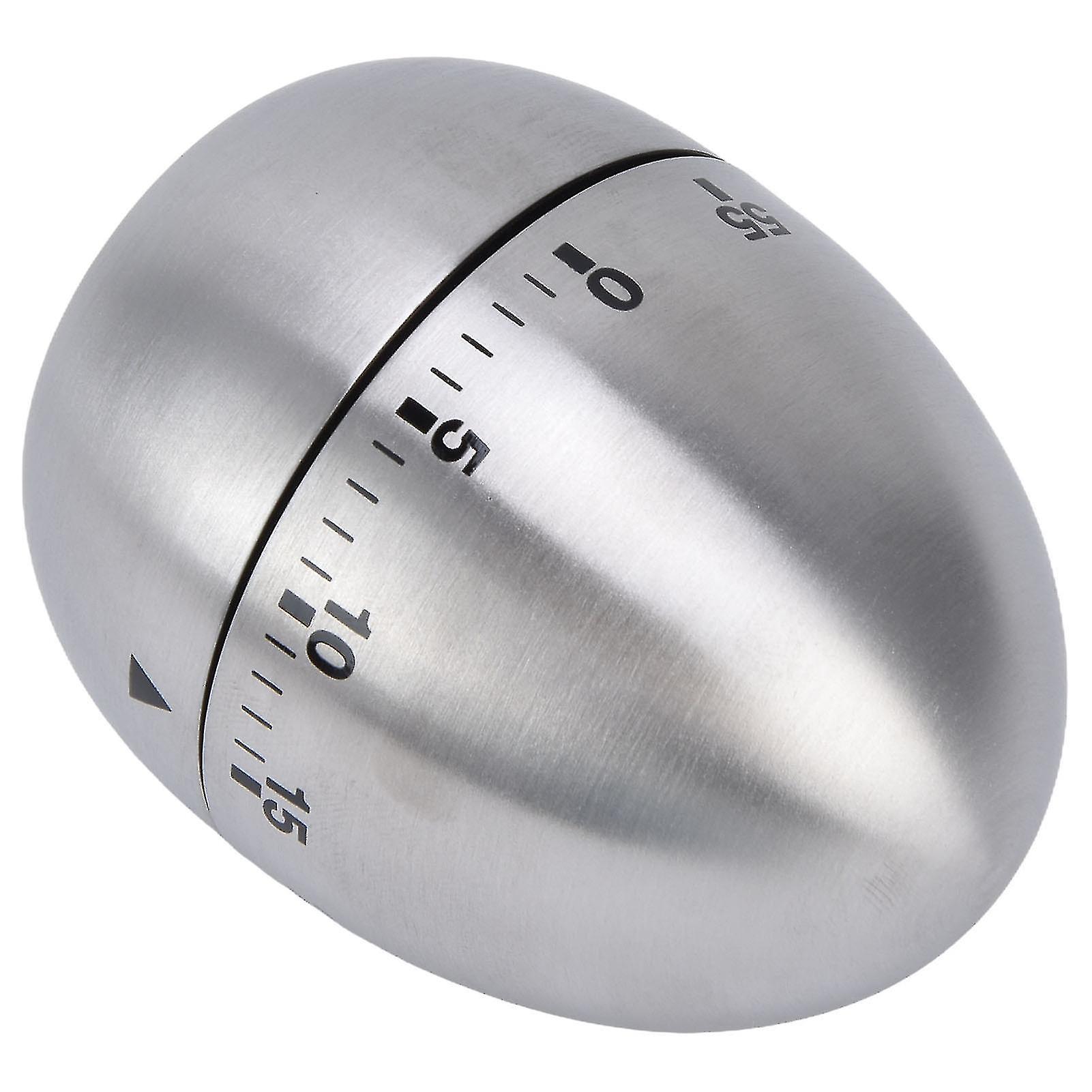 Cooking Timer Egg Shaped Clear Scale Design Manual Mechanical 60 Minutes Kitchen Baking Timing Reminder