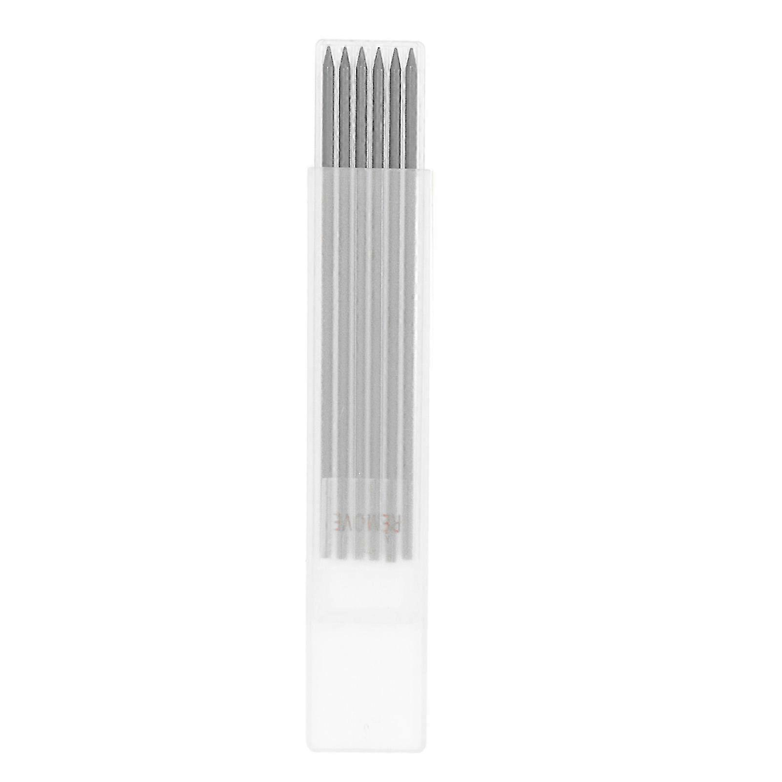Qukaim Carpenter Pencil Refill Carpenter Pencil Refill 2.8mm HB Marking Scribing Tool Set, 6 Pcs Black Graphite Refills for Woodworking and