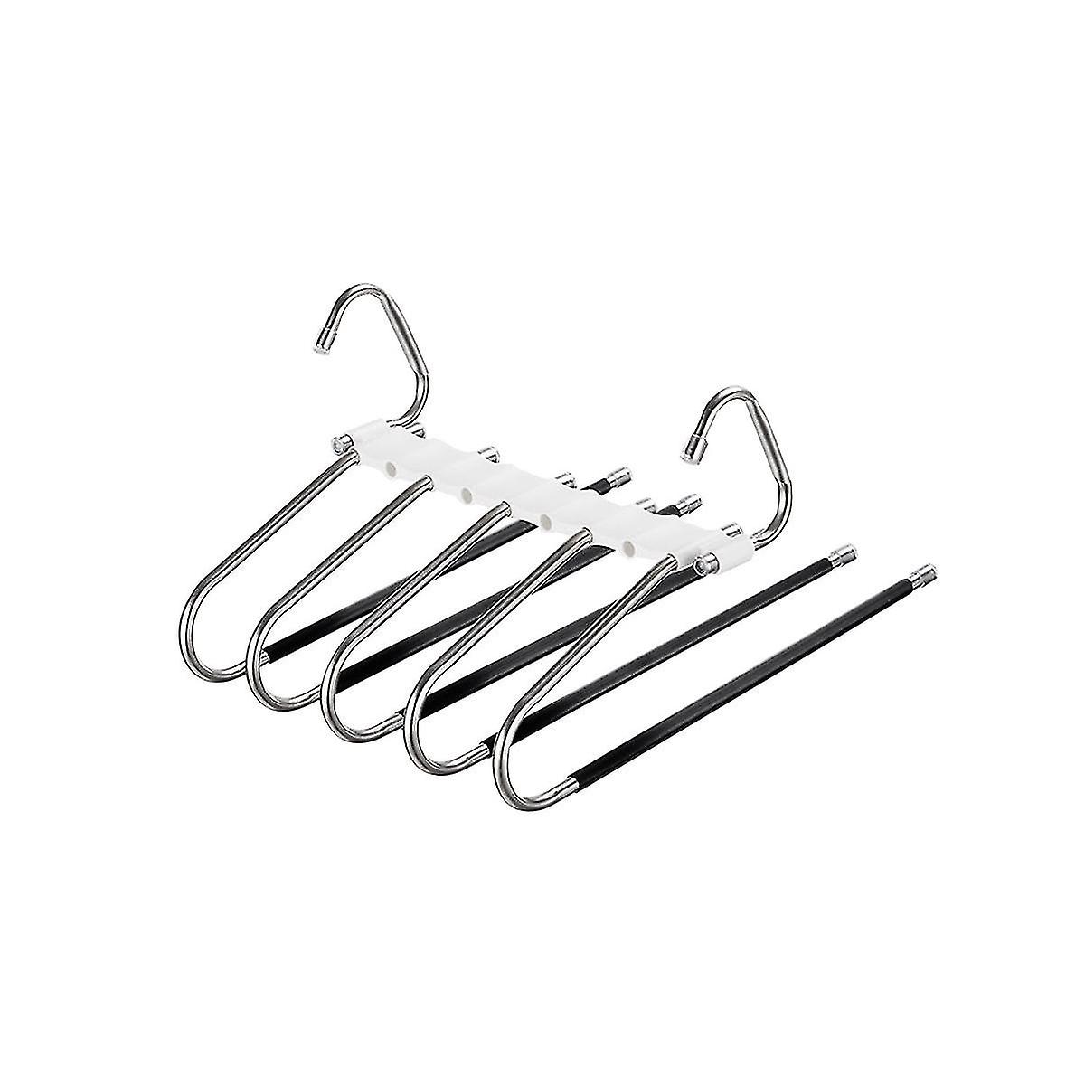 Multi-functional Anti-skid And Anti-tilt Stainless Steel Trouser Rack Multi-layer Seamless Trouser Rack Storage
