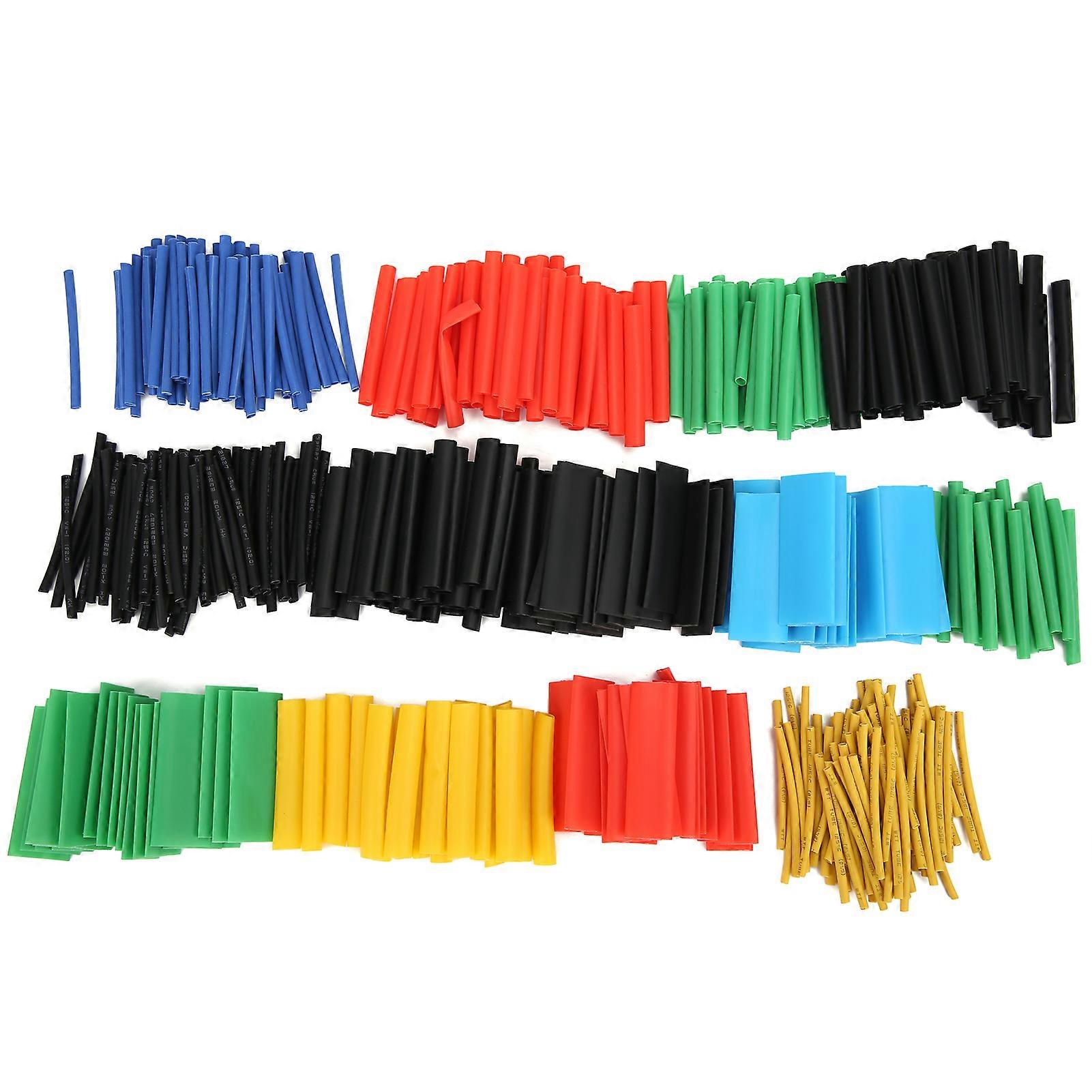 Qukaim Heat Shrink Sleeve 530Pcs Heat Shrink Tube Insulation Protection Sleeve Set, Color Shrinkable Sleeving Wrap for Cable Sleeves, Retractable