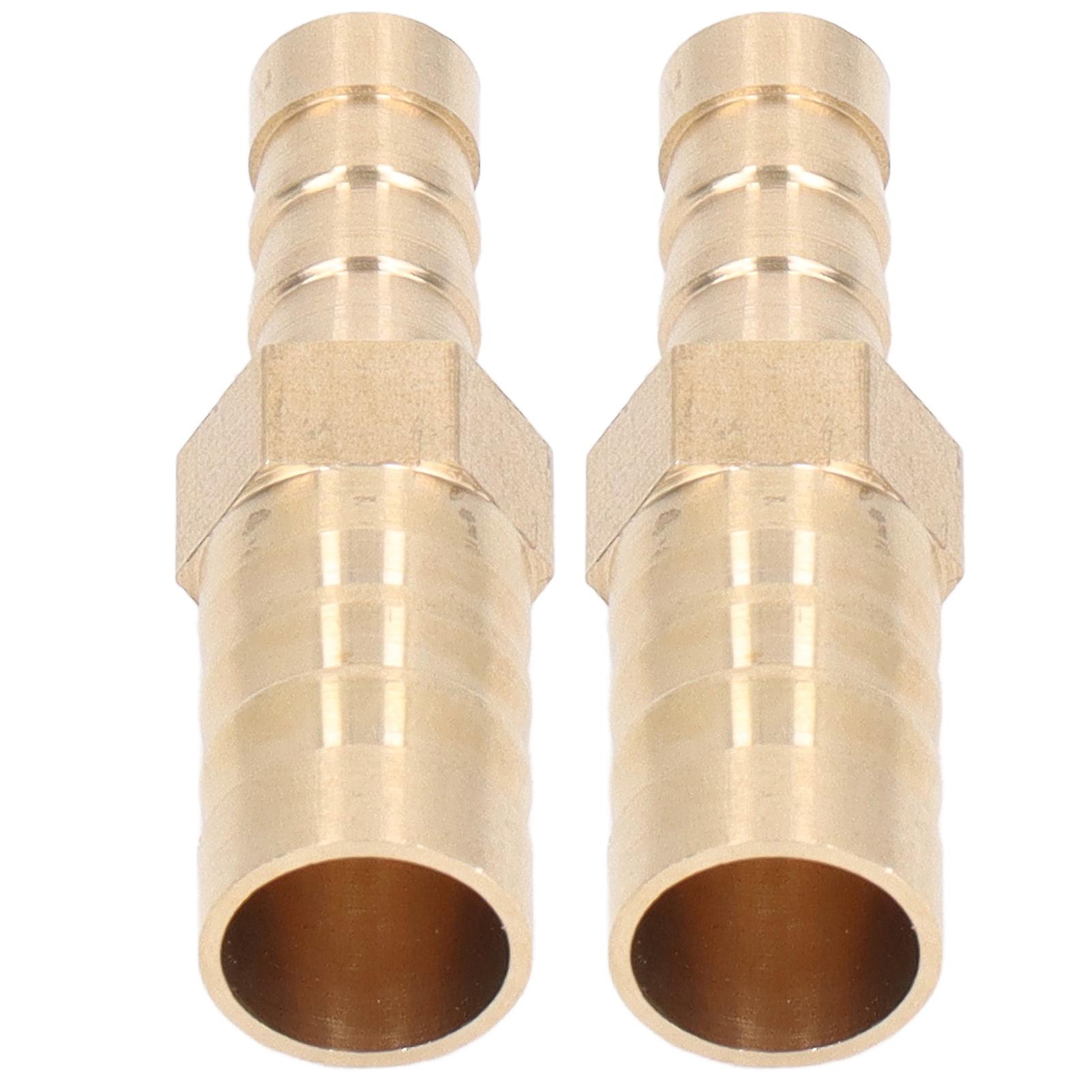 Lot de 2 raccords cannelés en laiton, réducteurs cannelés hexagonaux, 12 mm (1/2 po) à 8 mm (5/16 po)