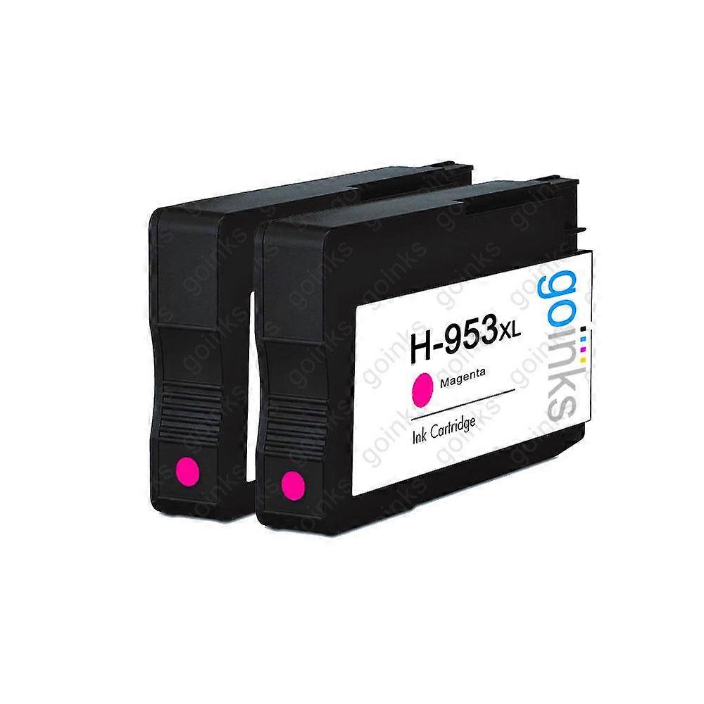 2 Go Inks Magenta Compatible Printer Ink Cartridges to replace HP 953M (XL Capacity) Compatible / non-OEM for HP Officejet Printers
