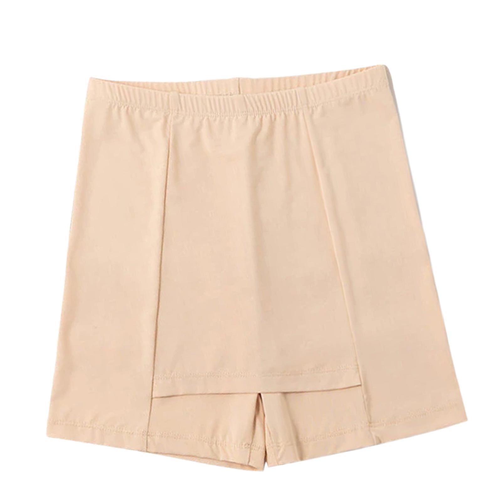 Women's Underskirt Shorts Safety Trousers Soft Stretch Ice Silks Leggings