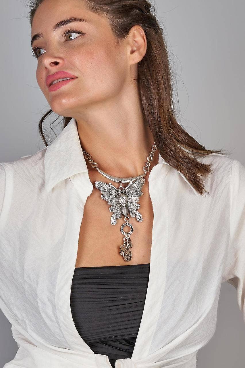ZeyDor Butterfly Design Halsband 6119