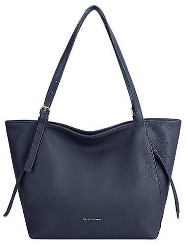 David Jones Medium Shopper Tote Bag - Navy