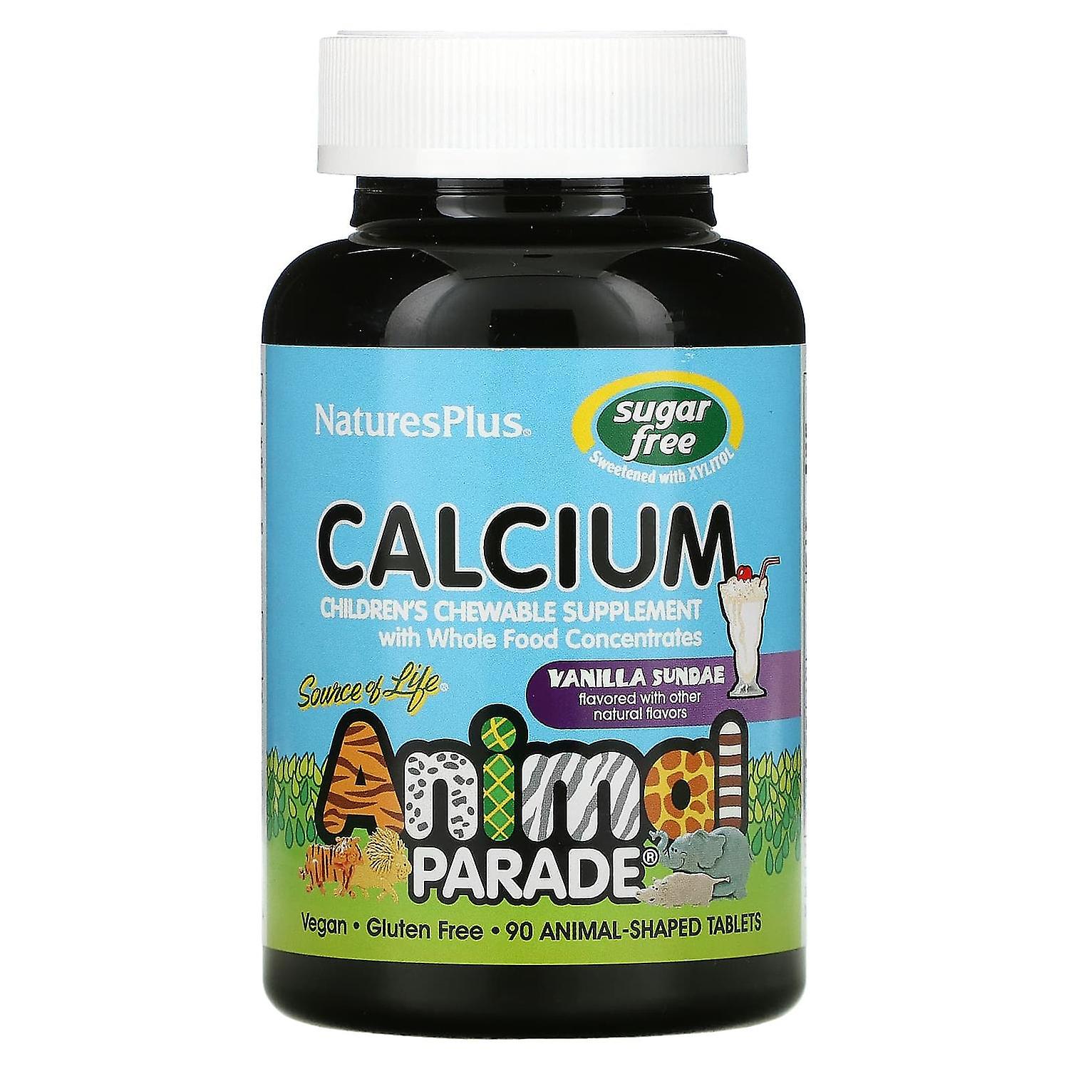NaturesPlus, Source of Life, Animal Parade, Calcium, Children's Chewable Supplement, Sugar Free, Van