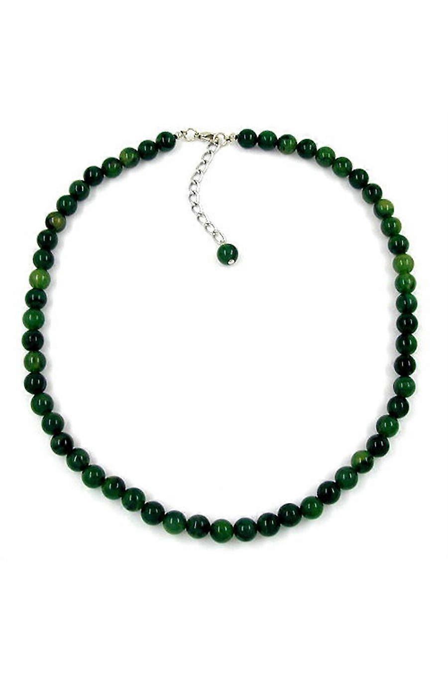 Necklace Beads 8mm Green - Gl01381