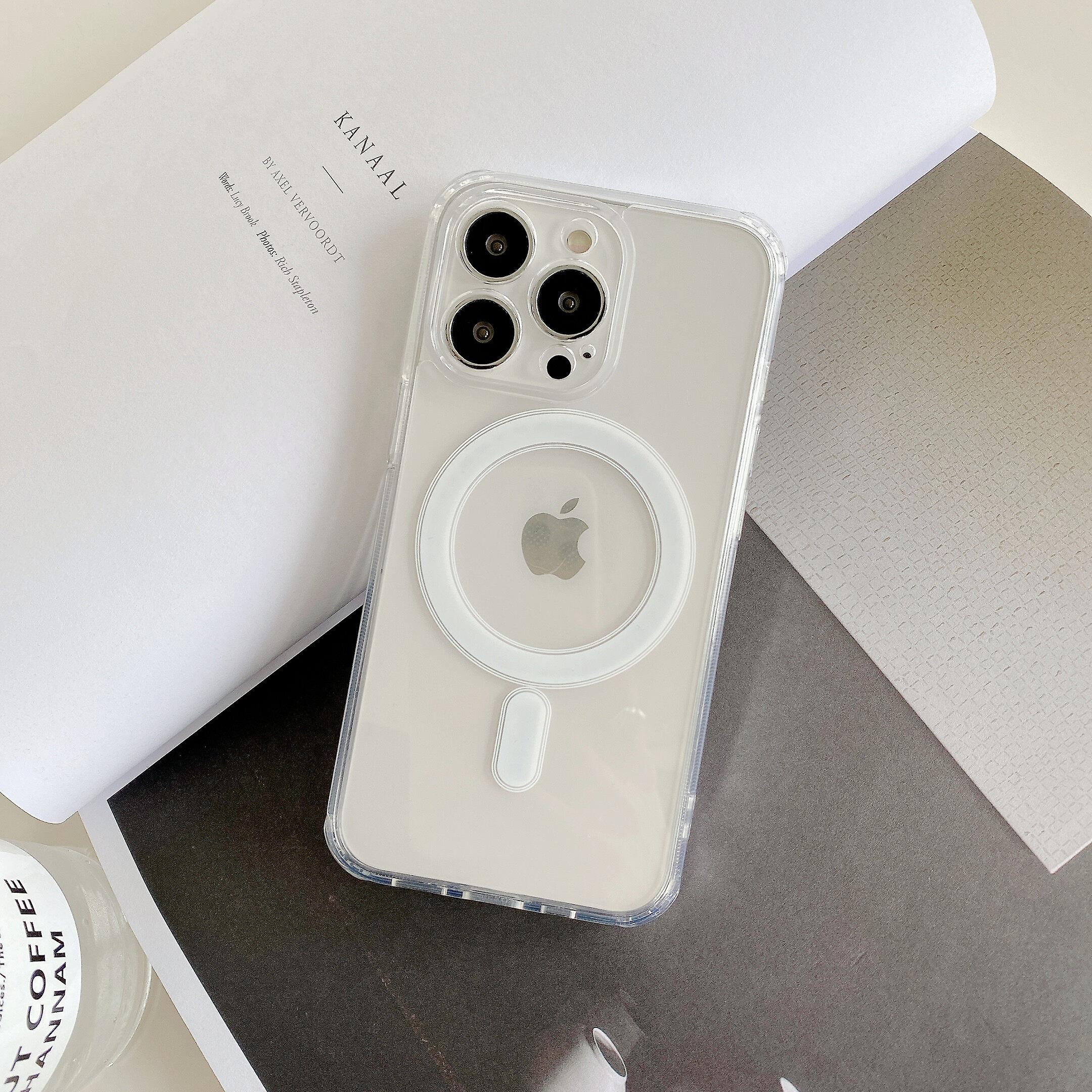 Clear Phone cases for iPhone 14 13 12 11 Pro Max Plus with Magsafe