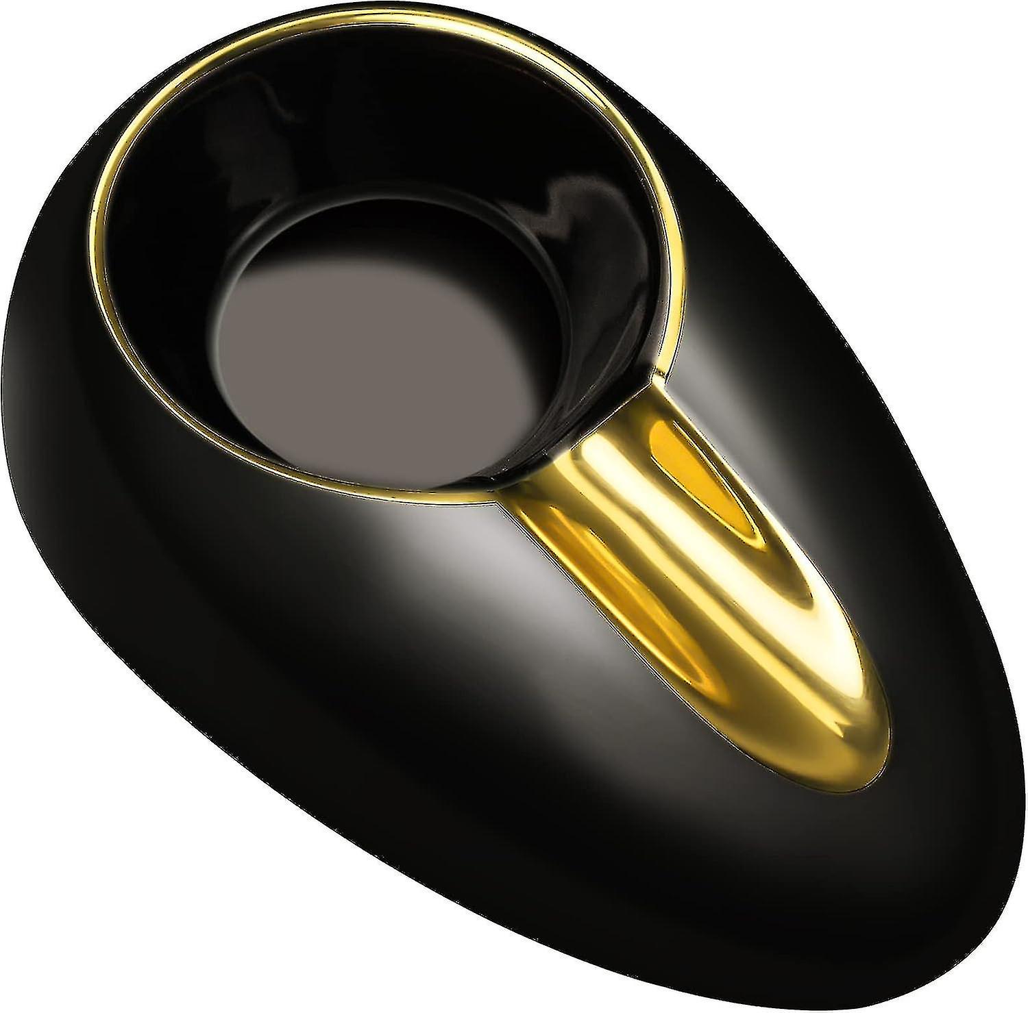 Handmade Ceramic  - Black with Golden Line, Premium Quality