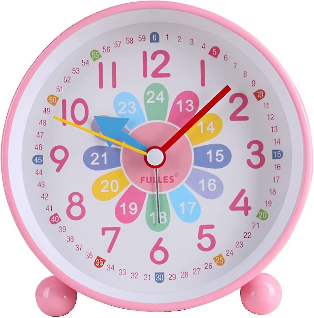 Children's alarm clock digital, children's alarm clock without ticking, learning alarm clock learning clock alarm clock children's clock silent snooze