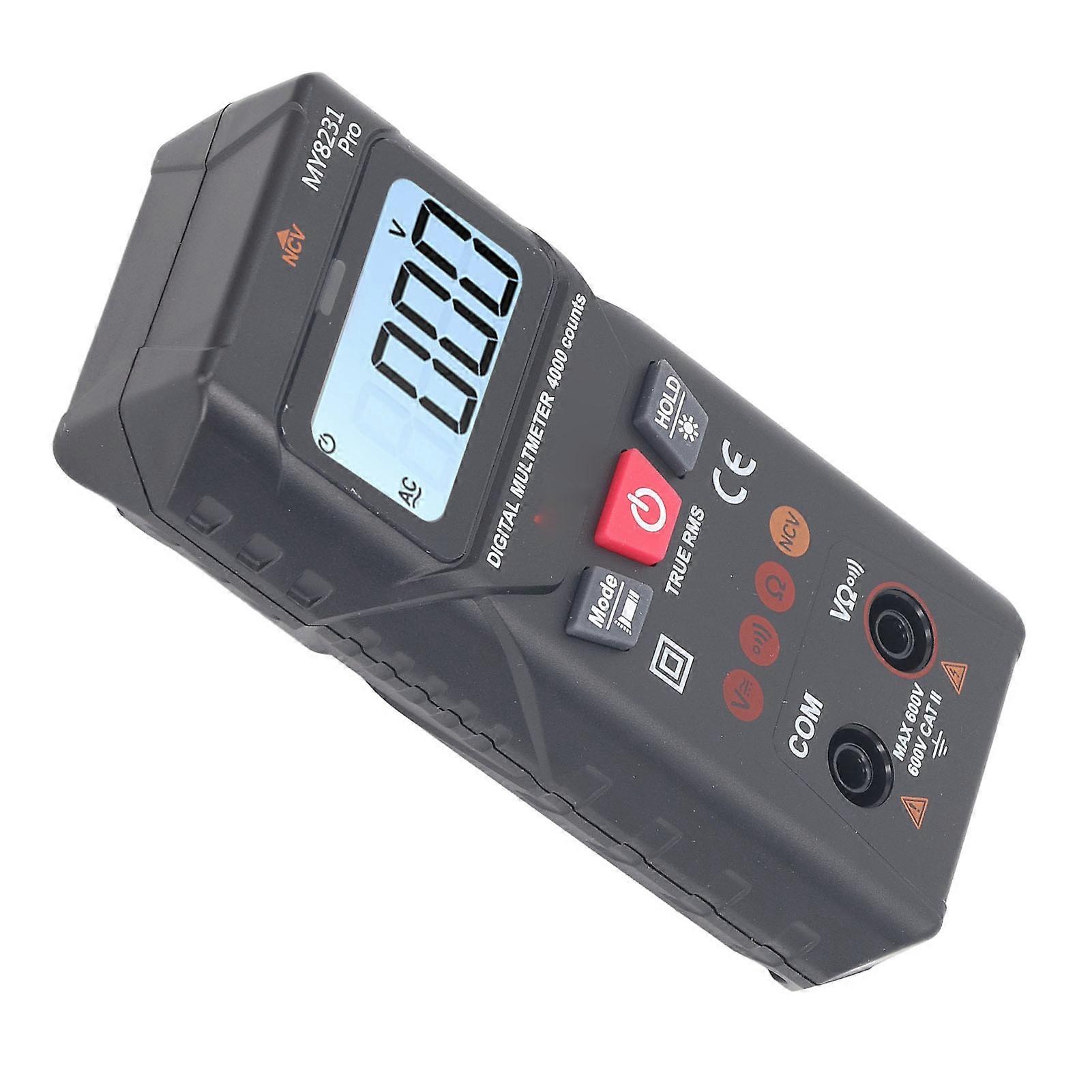 Smart Digital Multimeter 4000 Counts Automatic Identification Anti Burning Ohm Volt Test Meter 