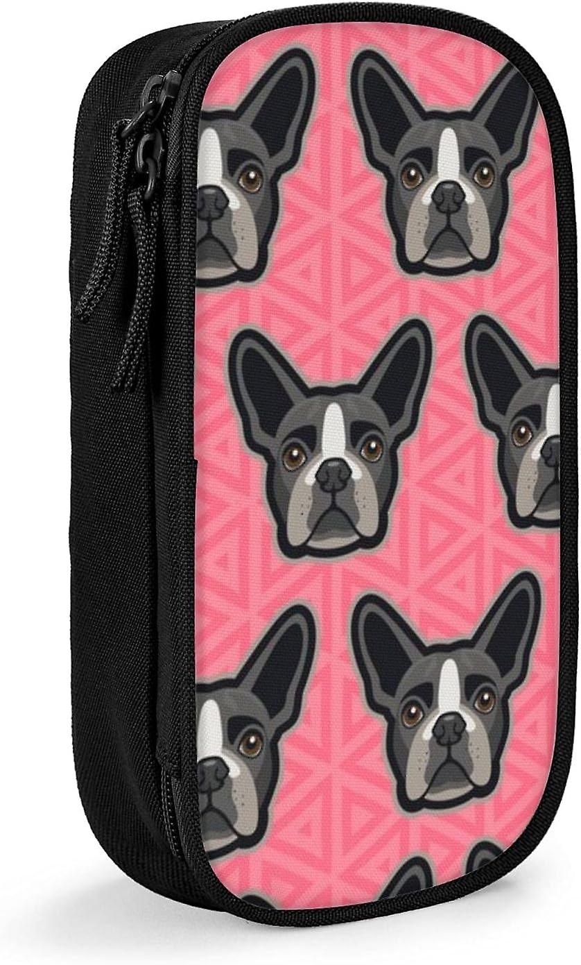 Boston Terrier Pink Large Pencil Case SAOE001329