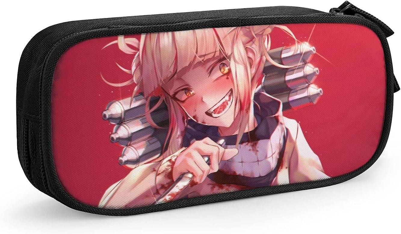 Younini My Hero Academia Himiko Toga حالة قلم حقيبة قلم رصاص صندوق حقيبة محمولة مقلمة قرطاسية حقيبة قلم رصاص للمدرسة في سن المراهقة / فتاة / صبي SAOE018994